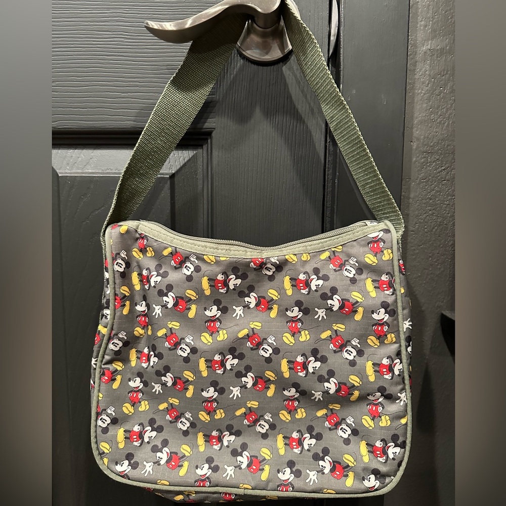 Disney Olive Green Shoulder Purse.